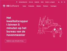 Tablet Screenshot of hbsoftware.nl